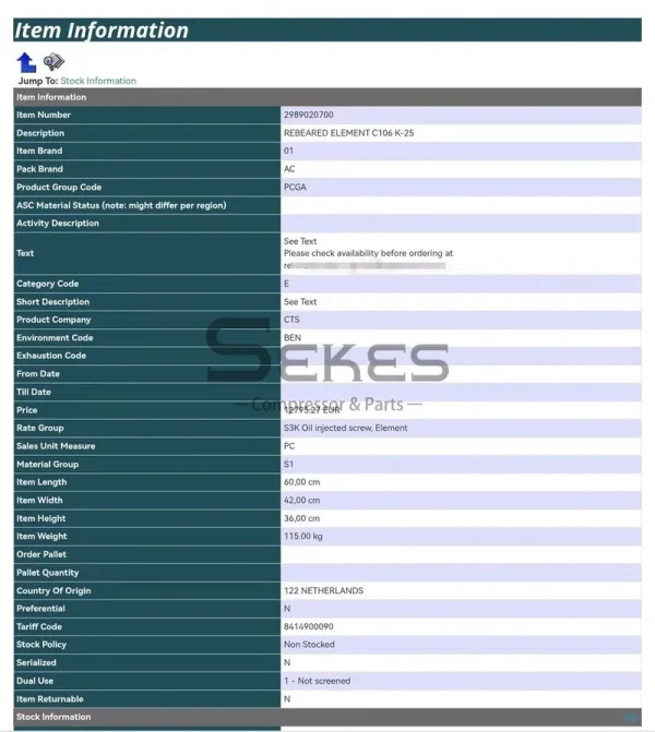 2989020700 DATA SHEET